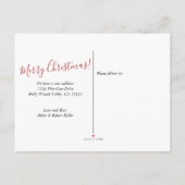 ニューホームスイートホームパインリースクリスマスムービング 案内ポストカード (裏面)