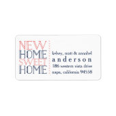 ニューホームスイートホームムービングアナウンスメント ラベル (正面)