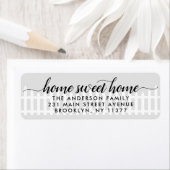 ニューホームスイートホームムービングキュートピケットフェンスグレー ラベル (インサイチュ)