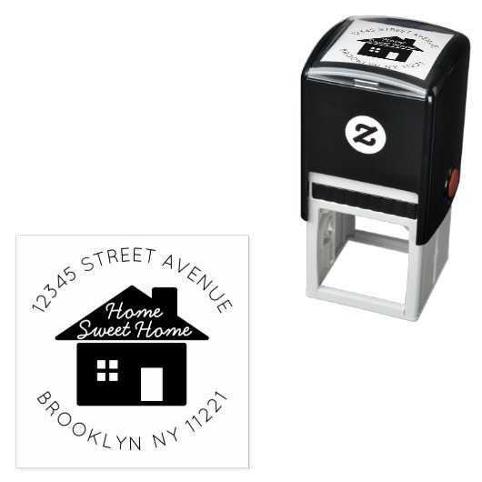 ニューホームスイートホームムービング差出人住所ラベル セルフインキングスタンプ (インサイチュ)