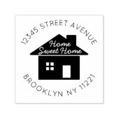 ニューホームスイートホームムービング差出人住所ラベル セルフインキングスタンプ (デザイン)