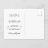 ニューホームスイートホームモダンタイポグラフィムービングアヌー 案内ポストカード (裏面)