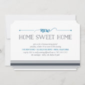ニューホームスイートホーム引っ越し祝いパーティーパーティの招待状 招待状 (正面)