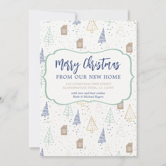 ニューホームスカンジナビアの森からのメリークリスマス 案内状 (正面)