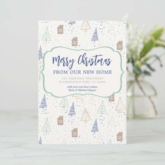 ニューホームスカンジナビアの森からのメリークリスマス 案内状 (スタンド正面)