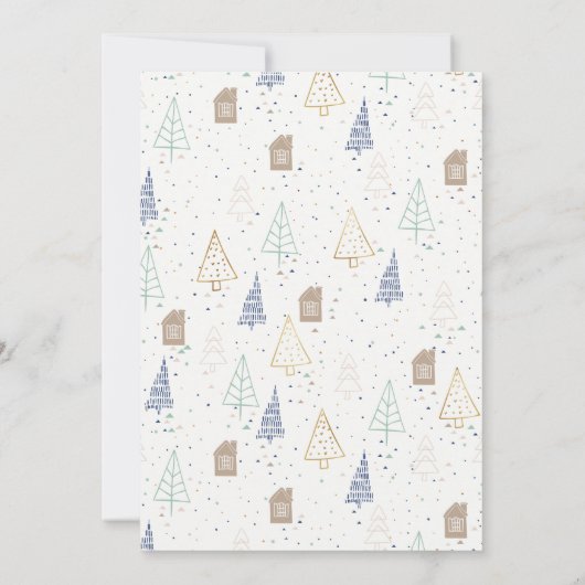 ニューホームスカンジナビアの森からのメリークリスマス 案内状 (裏面)