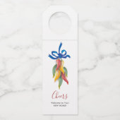 ニューホームチリペッパー引っ越し祝いパーティーギフト ボトルネックタグ (正面)