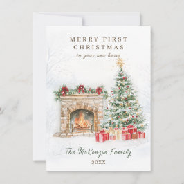 ニューホームツリーファイアプレイスでクリスマス1回目 シーズンカード