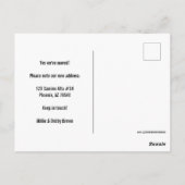 ニューホームデザートドリームウォーターカラーニューメキシコ ポストカード (裏面)