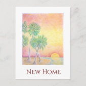 ニューホームトロピカルビーチの動く発表 案内ポストカード (正面)