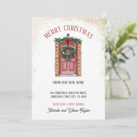 ニューホームドアからのメリークリスマスリース 案内状 (スタンド正面)