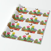 ニューホームニューガーデンフラワーポットクラフト ラッピングペーパー (アンロールド)