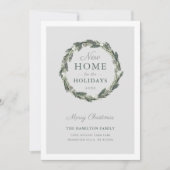 ニューホームニュートラルエレガントグレーグリーンパインリース シーズンカード (正面)