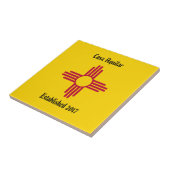 ニューホームニューメキシコZiaシンボルパーソナライズされたタイル タイル (側面)