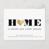 ニューホームニューリヴァーズシンプルズモダンミニマリストムービング 案内ポストカード (正面)