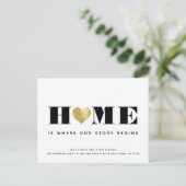 ニューホームニューリヴァーズシンプルズモダンミニマリストムービング 案内ポストカード (スタンド正面)