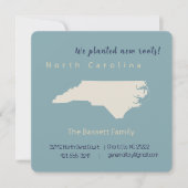 ニューホームノースカロライナ移動案内カード ノートカード (正面)