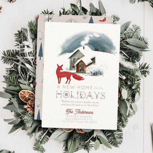 ニューホームハウスキツネウィンタースケープ シーズンカード