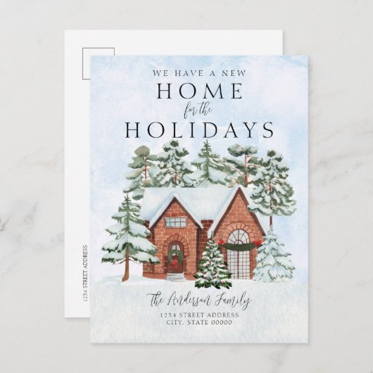 ニューホームハウスクリスマスホリデームービング 案内ポストカード (正面/裏面)