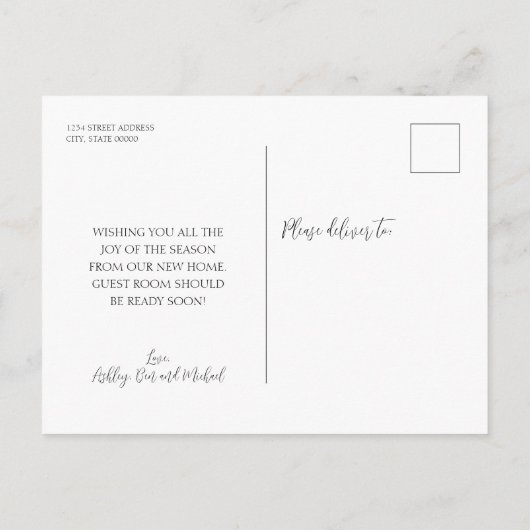 ニューホームハウスクリスマスホリデームービング 案内ポストカード (裏面)