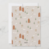 ニューホームハウスハレスウィンタースケープのクリスマス シーズンカード (裏面)