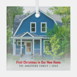 ニューホームハウスフォト初めてのクリスマス ガラスオーナメント