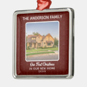 ニューホームハウスフォト初めてのクリスマス メタルオーナメント (左)