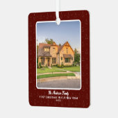 ニューホームハウスフォト初めてのクリスマス メタルオーナメント (正面左)