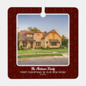 ニューホームハウスフォト初めてのクリスマス メタルオーナメント (裏面)