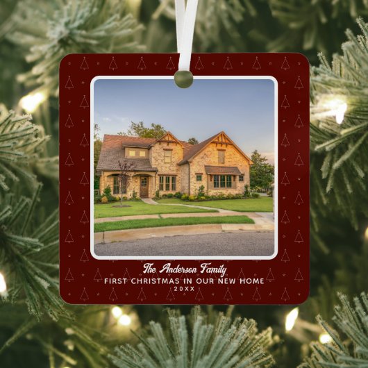 ニューホームハウスフォト初めてのクリスマス メタルオーナメント (インサイチュ)