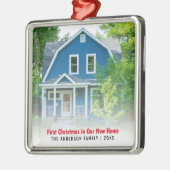 ニューホームハウスフォト初めてのクリスマス メタルオーナメント (左)