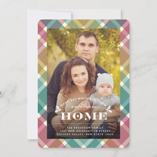 ニューホームハッピーベストホリデームービングアナウンスメントカード シーズンカード (正面)