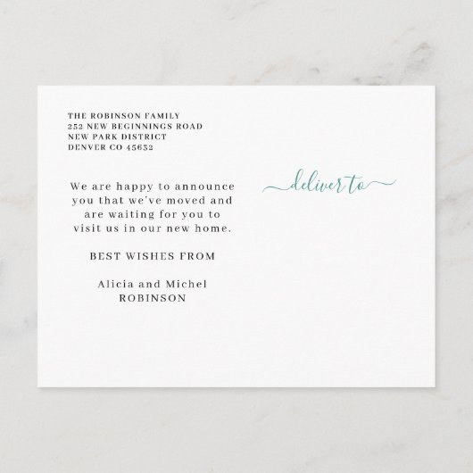 ニューホームハッピーホリデイズホリデームービング 案内ポストカード (裏面)