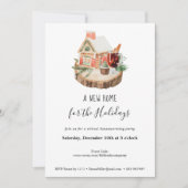 ニューホームバーチャル引っ越し祝いパーティーパーティースノーイハウス 招待状 (正面)