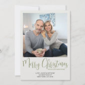 ニューホームパインツリードゥードルメリークリスマスフォト シーズンカード (正面)