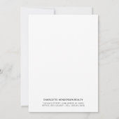 ニューホームパーソナライズされたネグボーフッドサンキューカード サンキューカード (裏面)