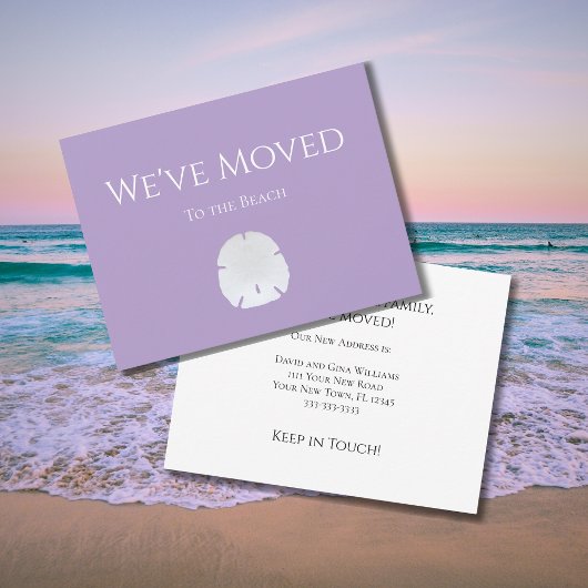 ニューホームビーチサンドドルソフトパープル 案内状