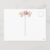 ニューホームピンク雪だるまクリスマス シーズンポストカード (裏面)