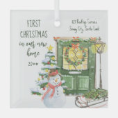 ニューホームファーストフェスティバルフロントドアセラミックオーナメント ガラスオーナメント (正面)