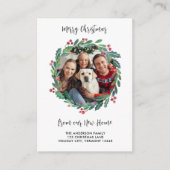 ニューホームフォトグリーンリーリースクリスマスムービング エンクロージャーカード (正面)