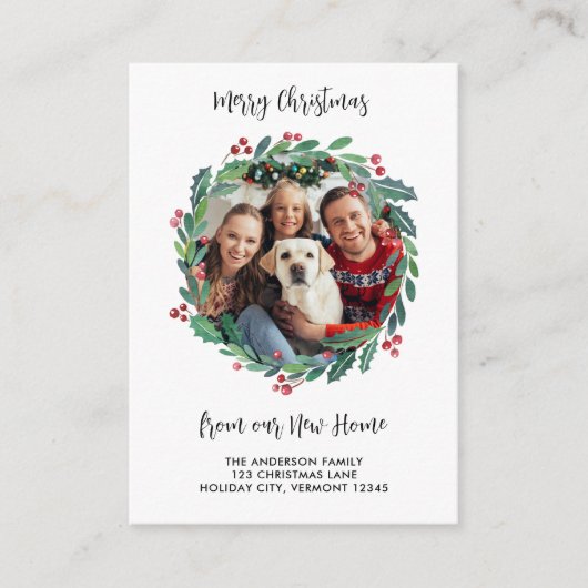 ニューホームフォトグリーンリーリースクリスマスムービング エンクロージャーカード (正面)