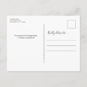 ニューホームフォーザカスタムホリデー3フォトムービング 案内ポストカード (裏面)