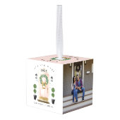 ニューホームフォーザホリデイズピンクウォーターカラードア キューブオーナメント (裏面アングル)