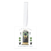 ニューホームフォーザホリデイズブラックウォーターカラードア キューブオーナメント (正面)