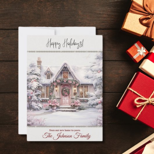 ニューホームフォーザホリデーズウィンターシーンウォーターカラー シーズンカード