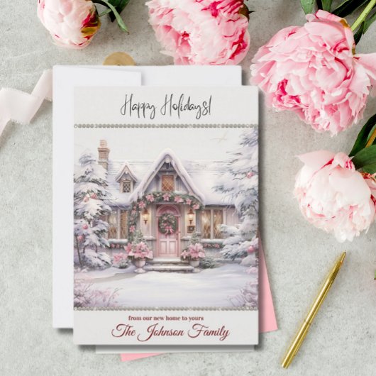 ニューホームフォーザホリデーズウィンターシーンウォーターカラー シーズンカード