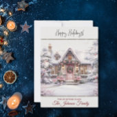 ニューホームフォーザホリデーズウィンターシーンウォーターカラー シーズンカード