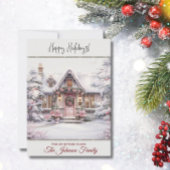 ニューホームフォーザホリデーズウィンターシーンウォーターカラー シーズンカード