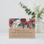 ニューホームフォーザホリデーズウィンターフローラムービング 案内ポストカード (スタンド正面)