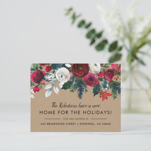 ニューホームフォーザホリデーズウィンターフローラムービング 案内ポストカード (スタンド正面)